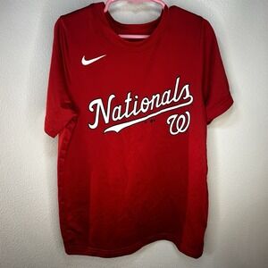 Nike Boys MLB Washington Nationals Jersry T-Shirt #5 Boys Size S